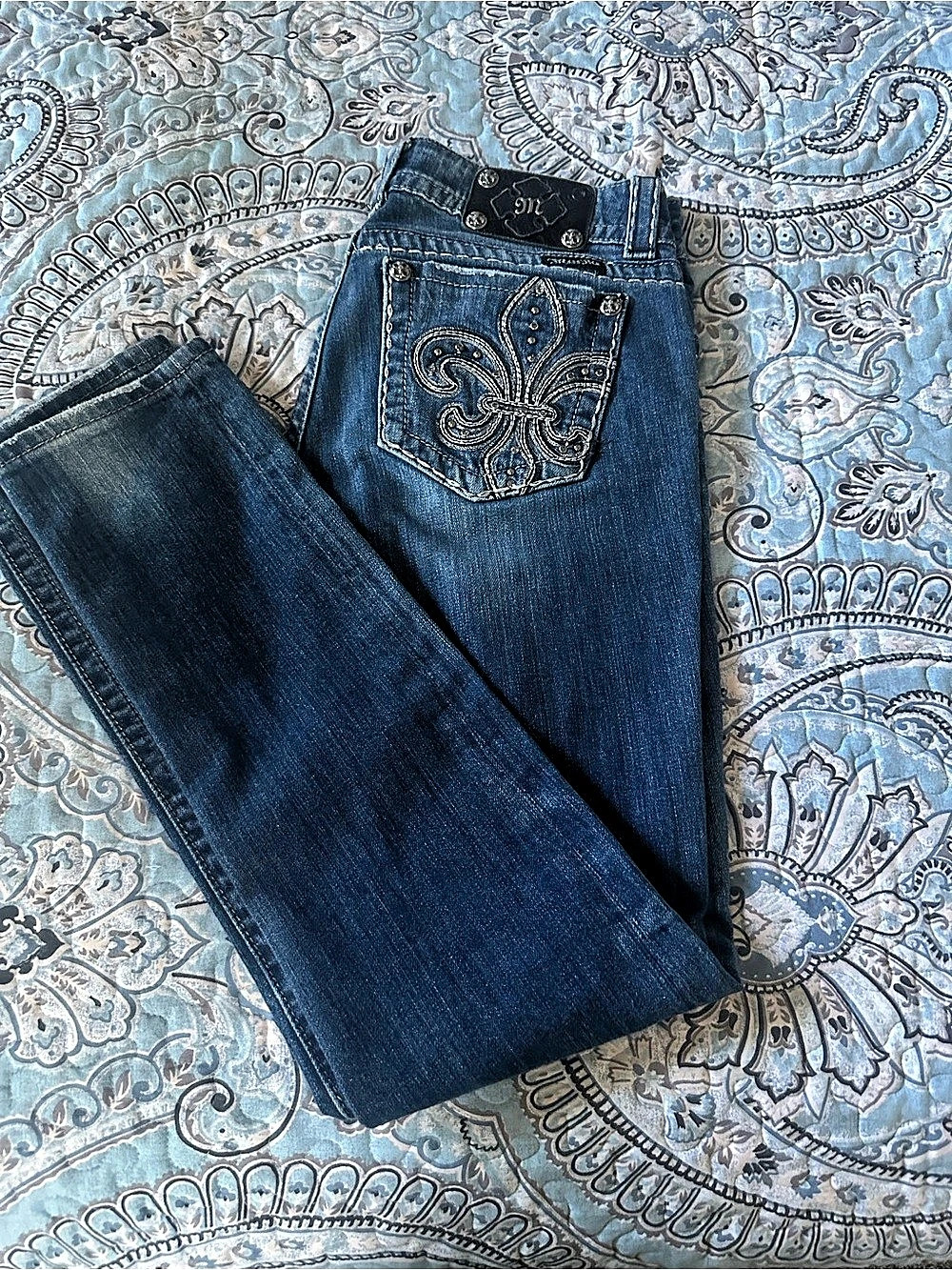 Miss Me Skinny Jeans JP5145S Women's Skinny Jeans Waist 29 Blue